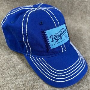 Kansas City Royals Blue Baseball Hat Adjustable Strap Big Stitch Dad Cap OSFA